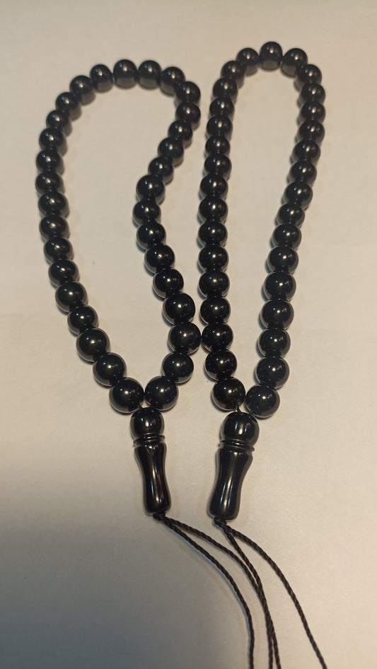 8, 9mm Round Original Jet stone Tesbih beads, Oltu tesbih