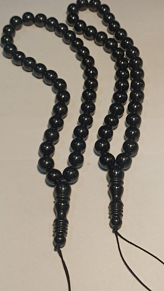 10mm Round Original Jet stone Tesbih beads, Oltu tesbih